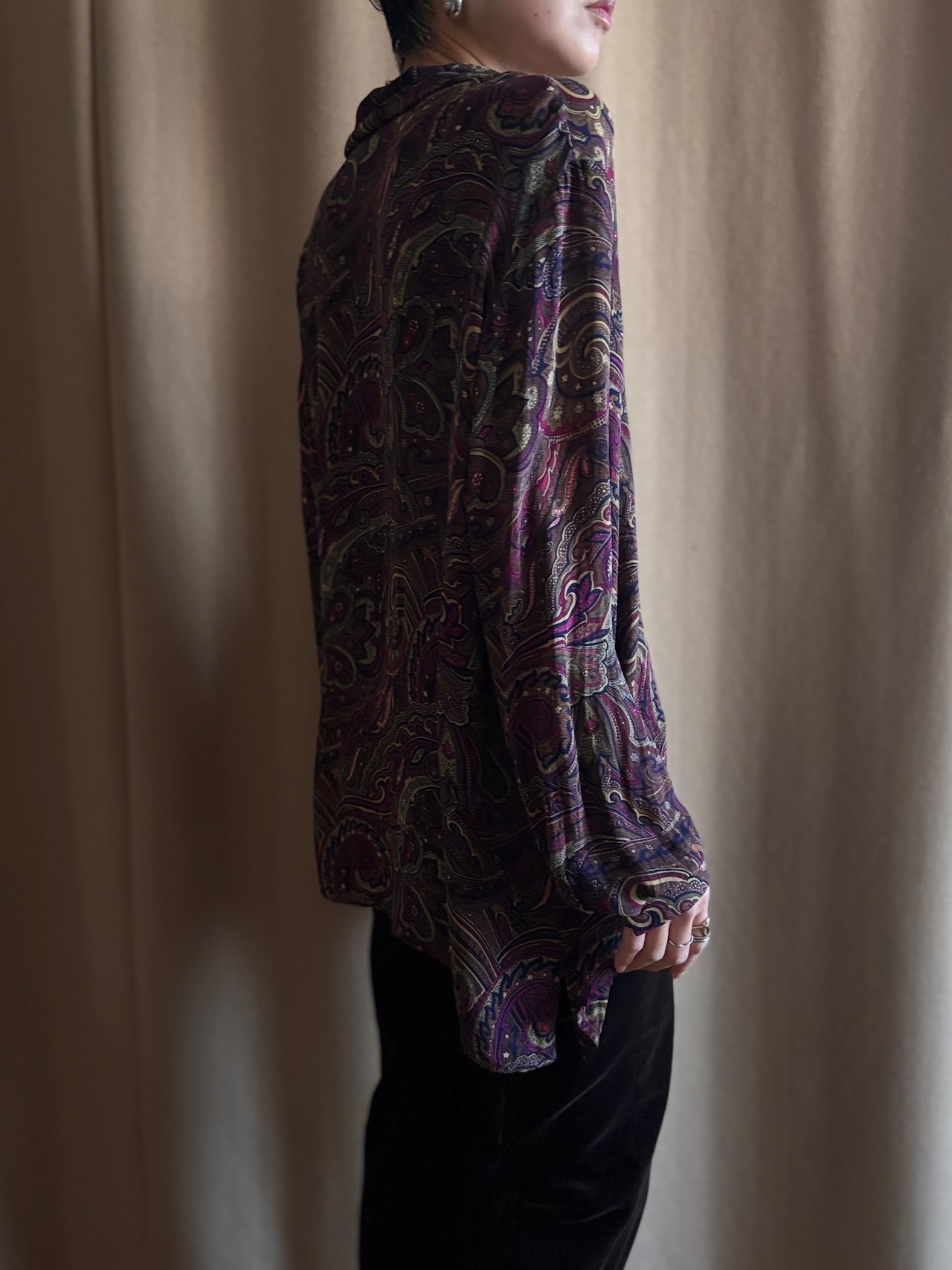 AUSTIN REED paisley pattern silk shirt-5136-1