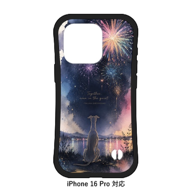 ≪Together, even in the quiet.≫iPhone16Pro耐衝撃グリップケース010