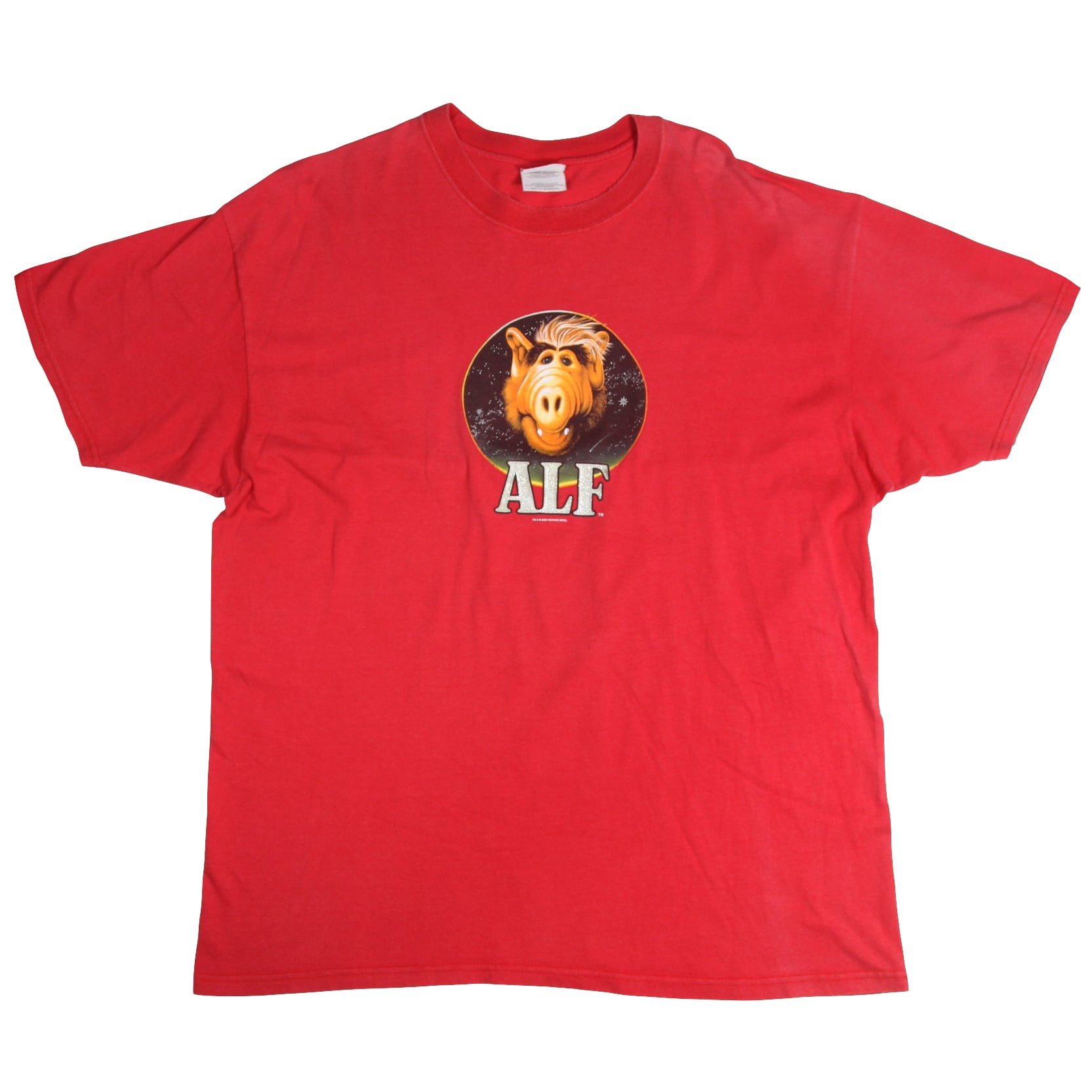 USED【L】Vintage 00s TV Drama ALF Red Tee / ALM ©2000