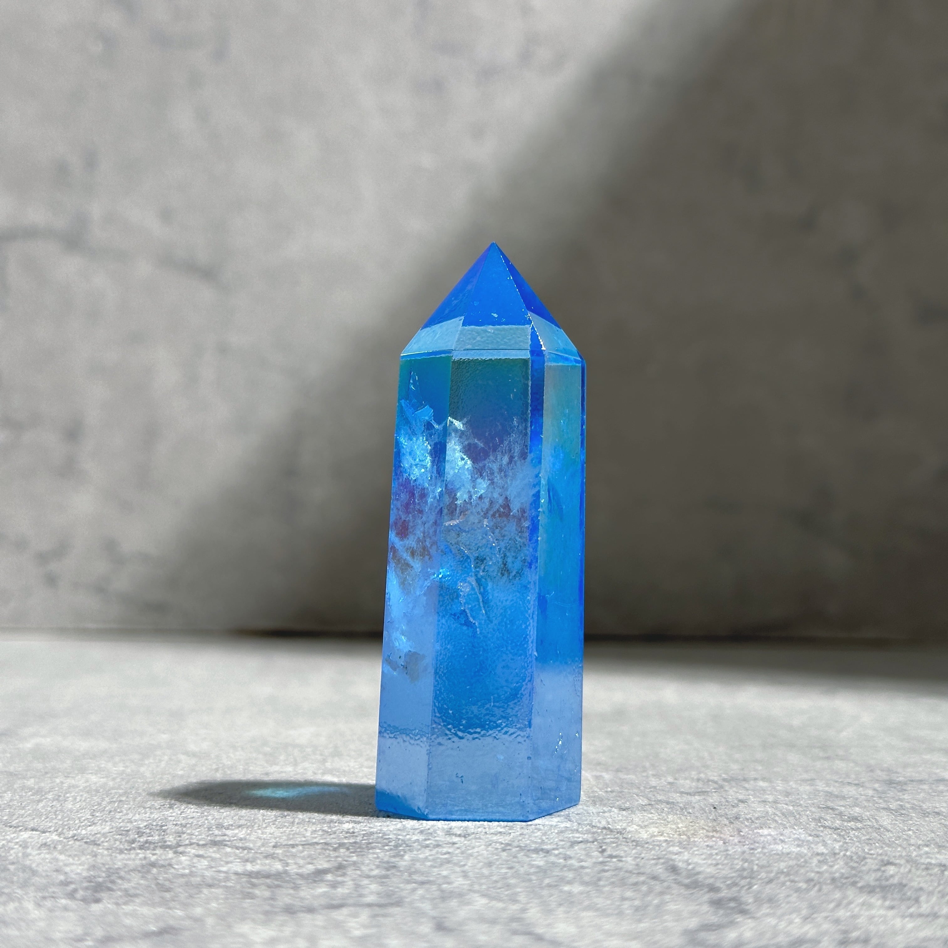 Blue Babybottle【クリスタルパワーストーン】 透明感◎ブルーオーラクォーツ タワー01✧ Blue Aura Quartz ✧天然石