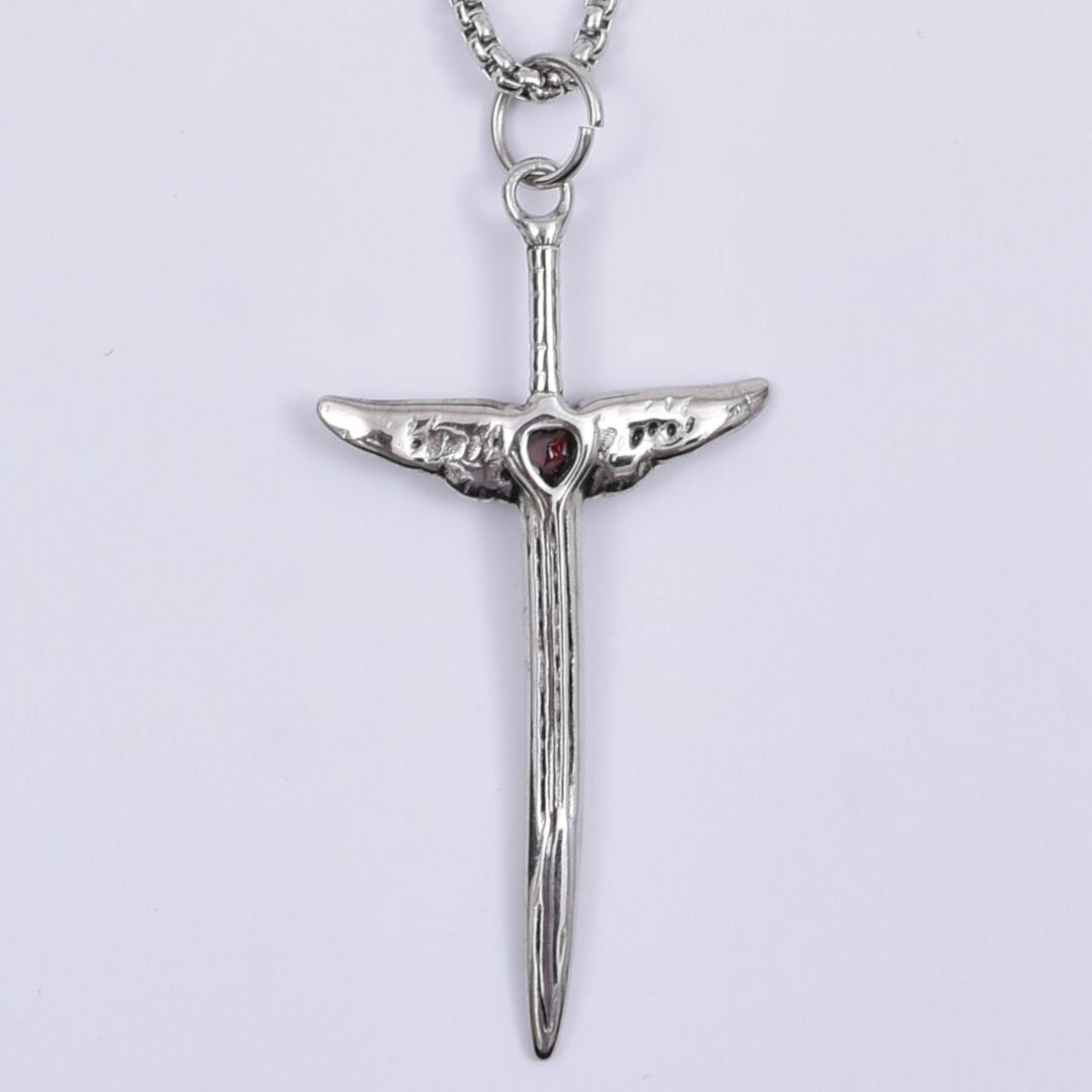 ハートストーン×ウィングソードネックレス | VOLCAN&APHRODITE