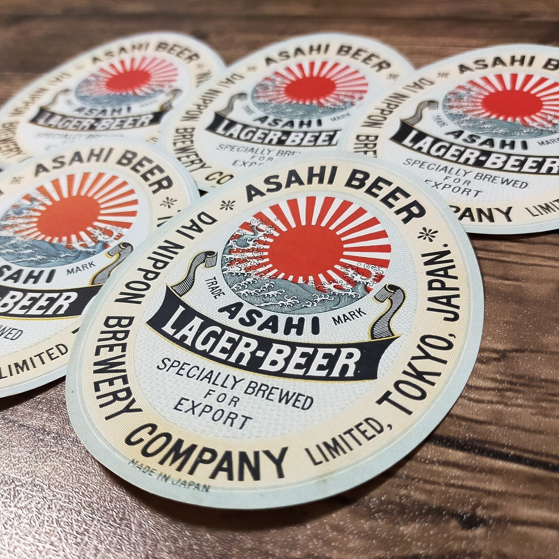 昭和レトロ ラベル アサヒビール 5枚【ヴィンテージ紙もの】 | Pay ID