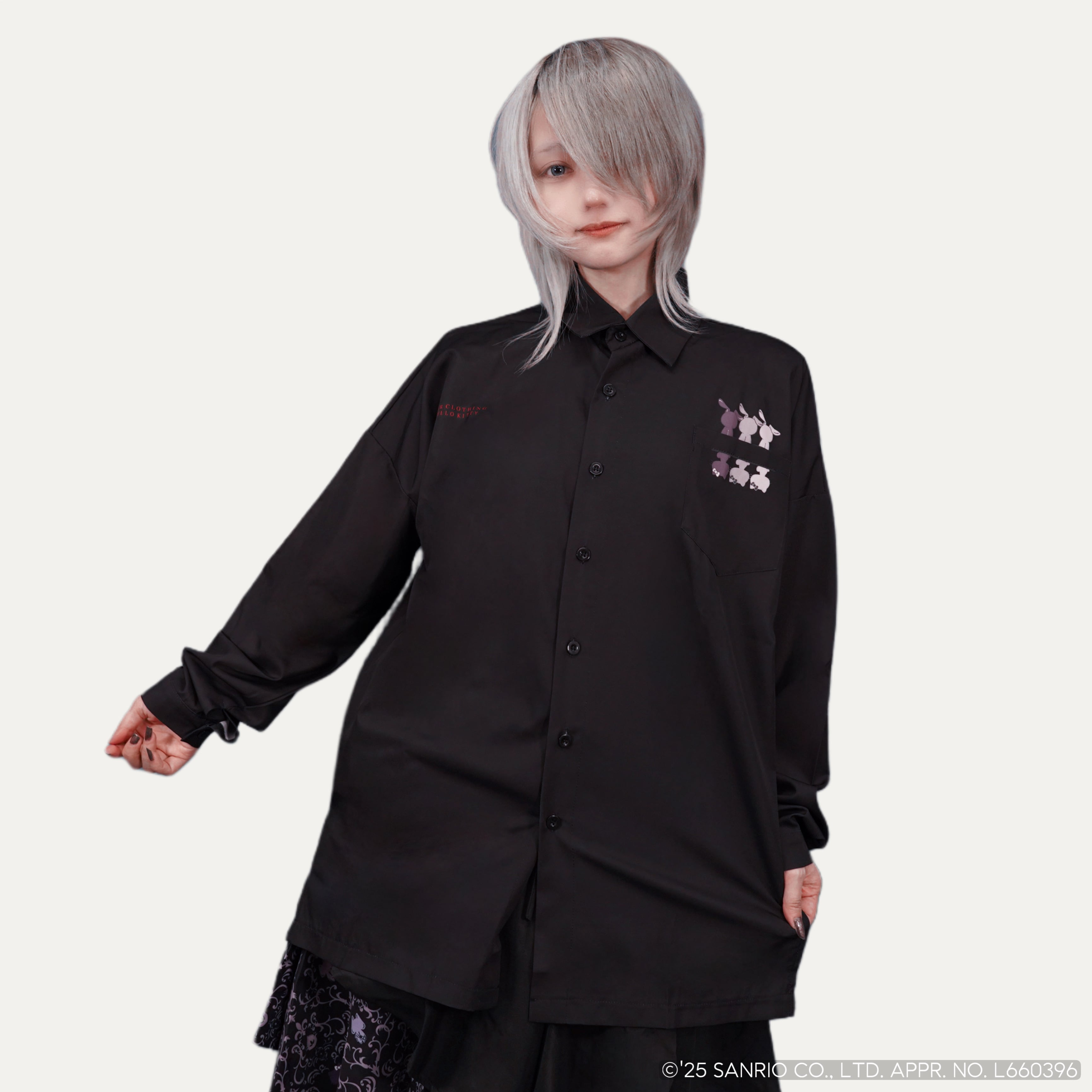 ワンタッチネクタイ付きロングシャツ【HELLO KITTY×NIER】 | NIER CLOTHING