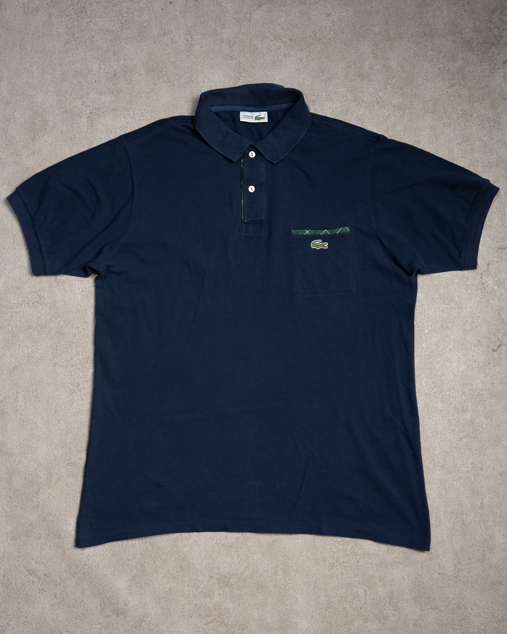 SIZE:6】70s CHEMISE LACOSTE Polo Shirts Made in France フレンチ