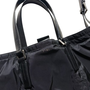 JIL SANDER black nylon 2way shoulder bag