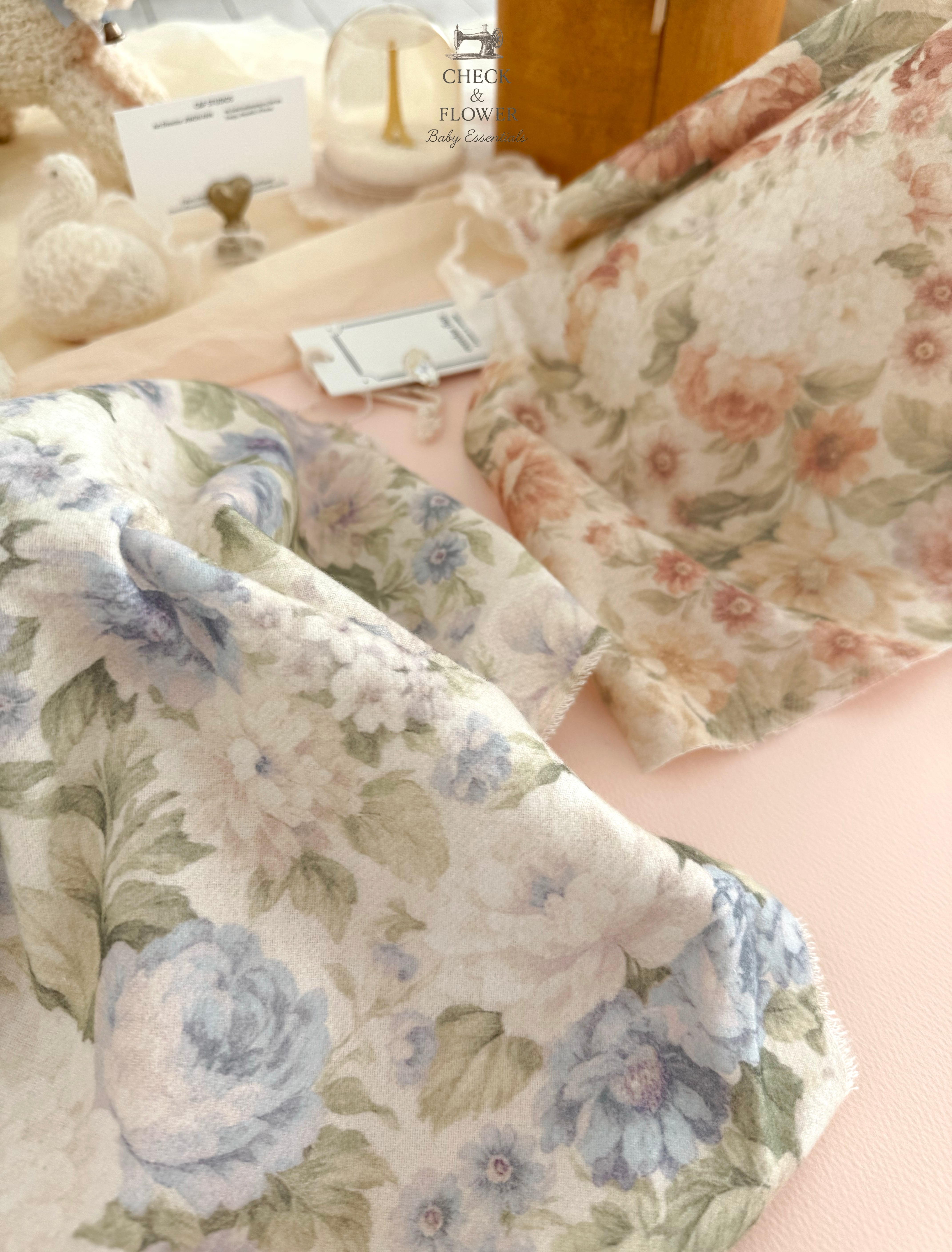 【即納】ヴィンテージローズ　起毛生地　25FW