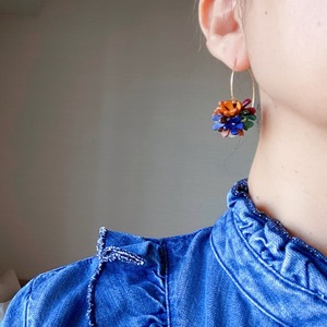 【アウトレット3D立体レザーフラワー】スターフラワー (ピン無しタイプ)8個入(パープル）