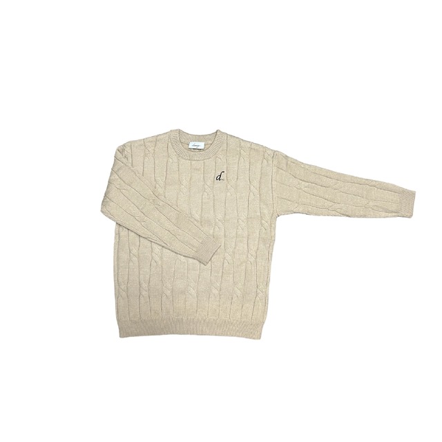 drowsy..d..LOGO KNIT SWEATER / 23AW / JU