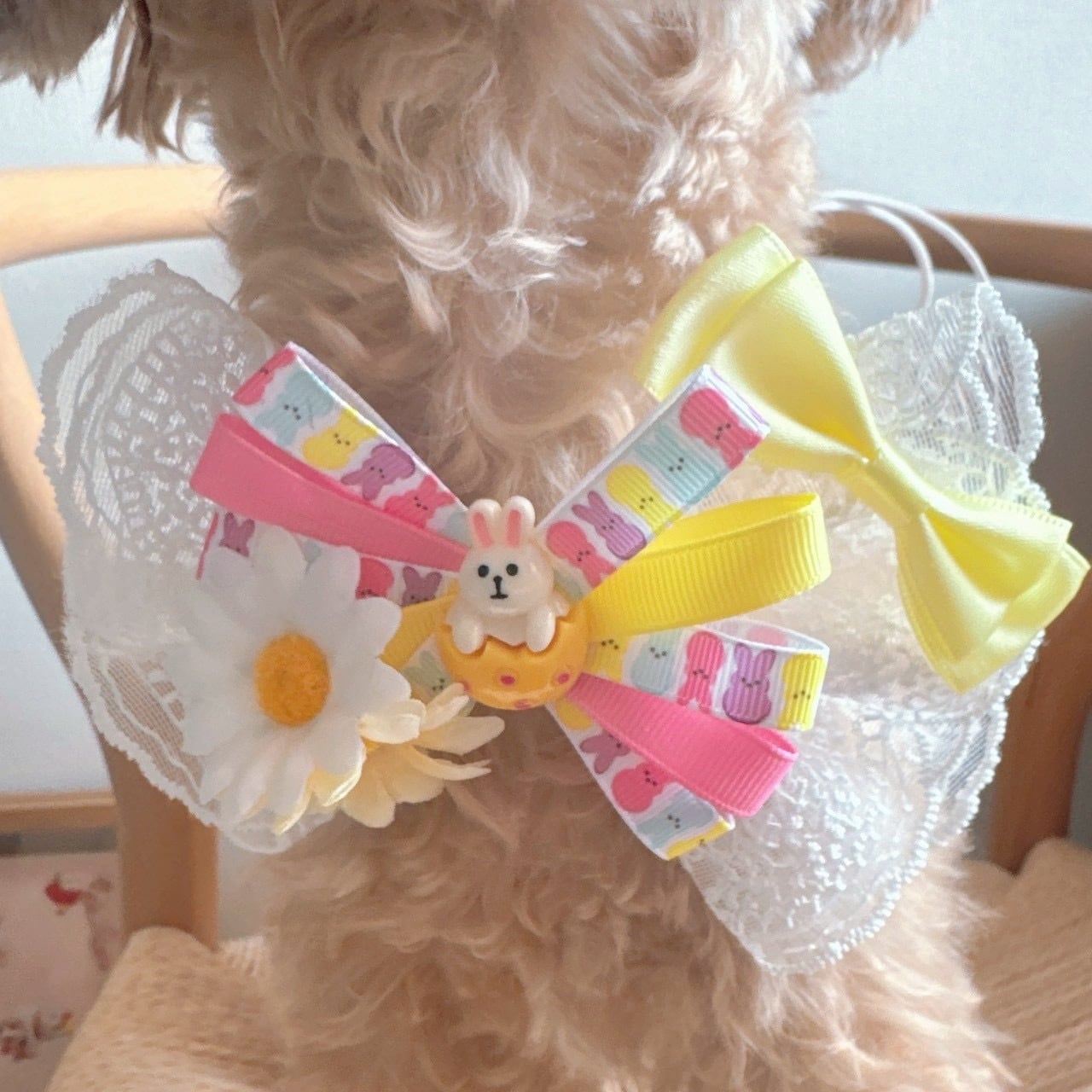 レースのうさちゃんリボンネックバンド