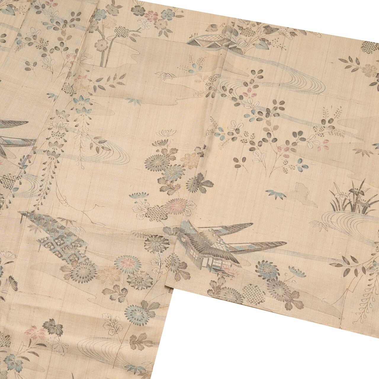 しょうざん 茶屋辻模様 総柄生紬訪問着【未着用品】 | かわの屋