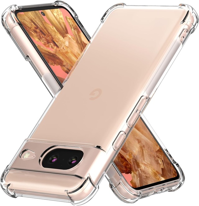 LAYJOY 対応 Google Pixel8 ケース 耐衝撃 ケース 透明ソフトTPU 軽薄 カバー [ 四隅强化保護 シリコン 軟性 全透明 全面保護 衝撃吸収] 対応 Pixel 8スマホケース（クリア）