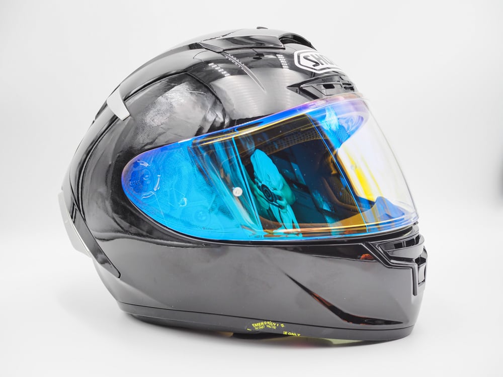 ミラーブルー】Route 99 SHOEI X-14&Z-7 CWR-F クリアミラーシールド 
