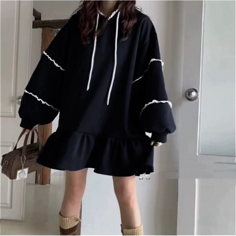 【dress】裹起毛カジュアルワンピース M28925