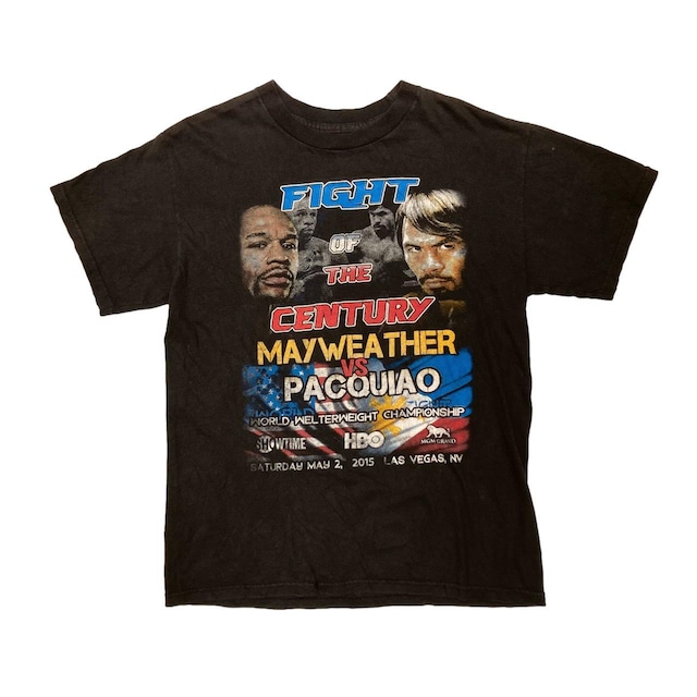 MAYWEATHER VS PACQUIAO FIGHT OF THE CENTURY CHAMPIONSHIO TEE FIT LIKE LARGE 68707