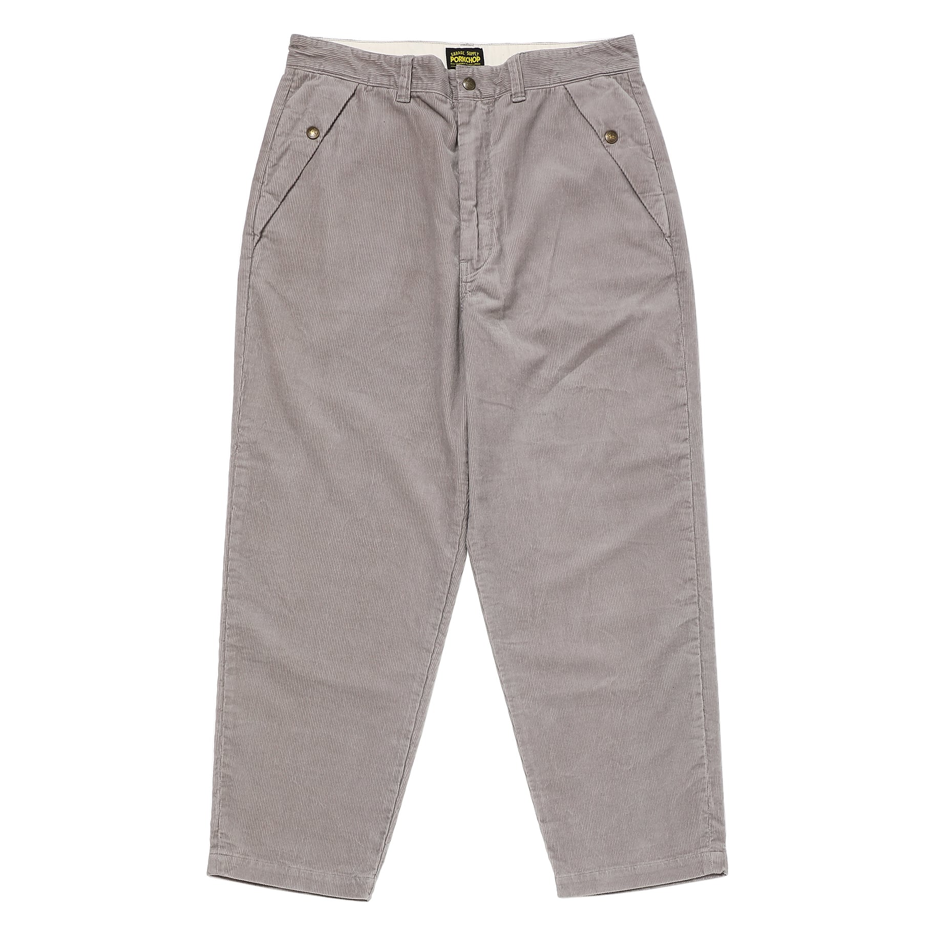 PORKCHOP GARAGE SUPPLY コーデュロイパンツ M ブラック LOOSE FIT CORDUROY PANTS/GRAY | PORKCHOP GARAGE SUPPLY