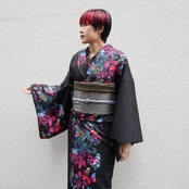 【受注商品】Rumi Rockきもの「黄昏のペルセポネ」　[A1562]