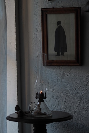 ガラスオイルランプ-antique glass oil lamp