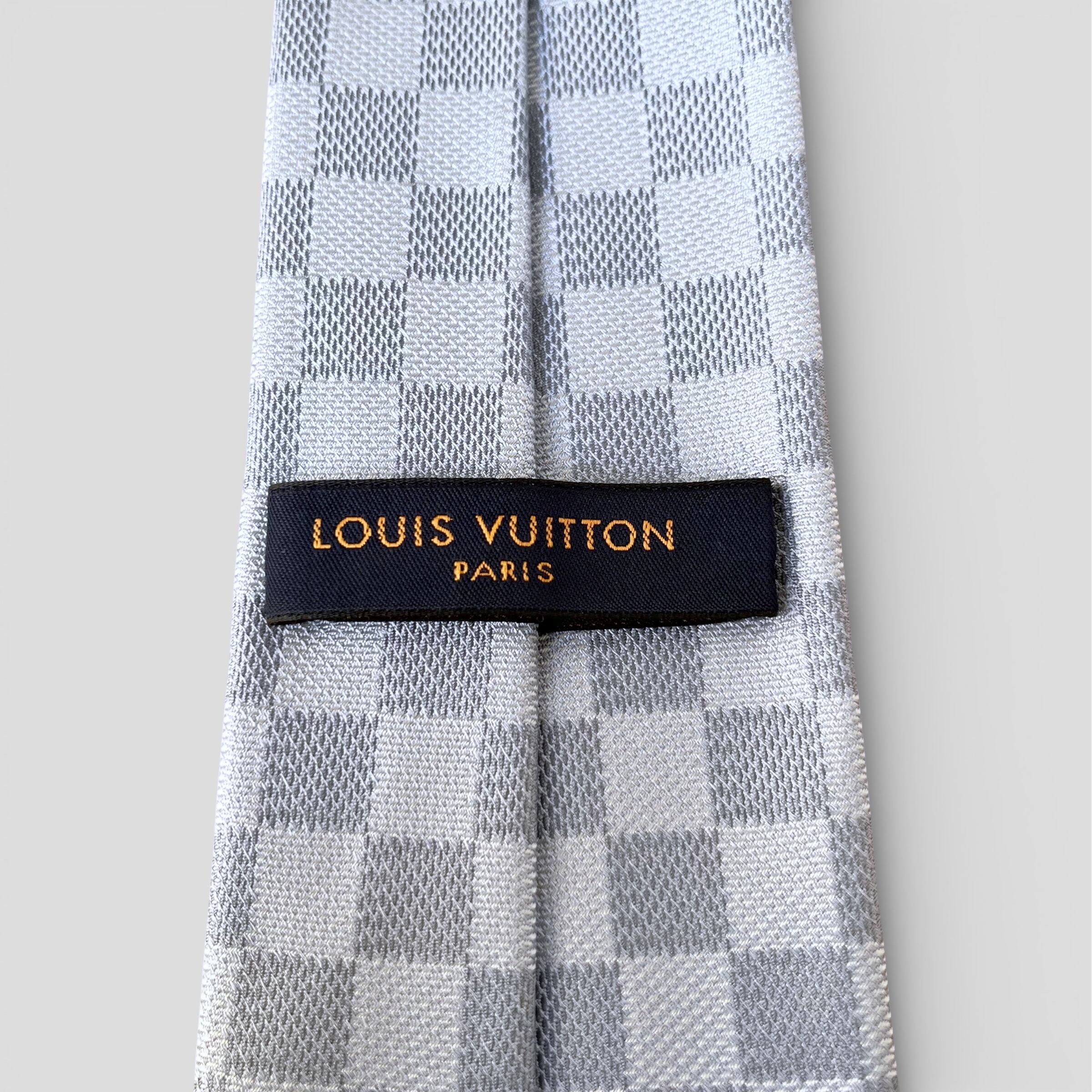 LOUIS VUITTON ルイヴィトン ネクタイ ダミエ クラシック 8CM ブルー