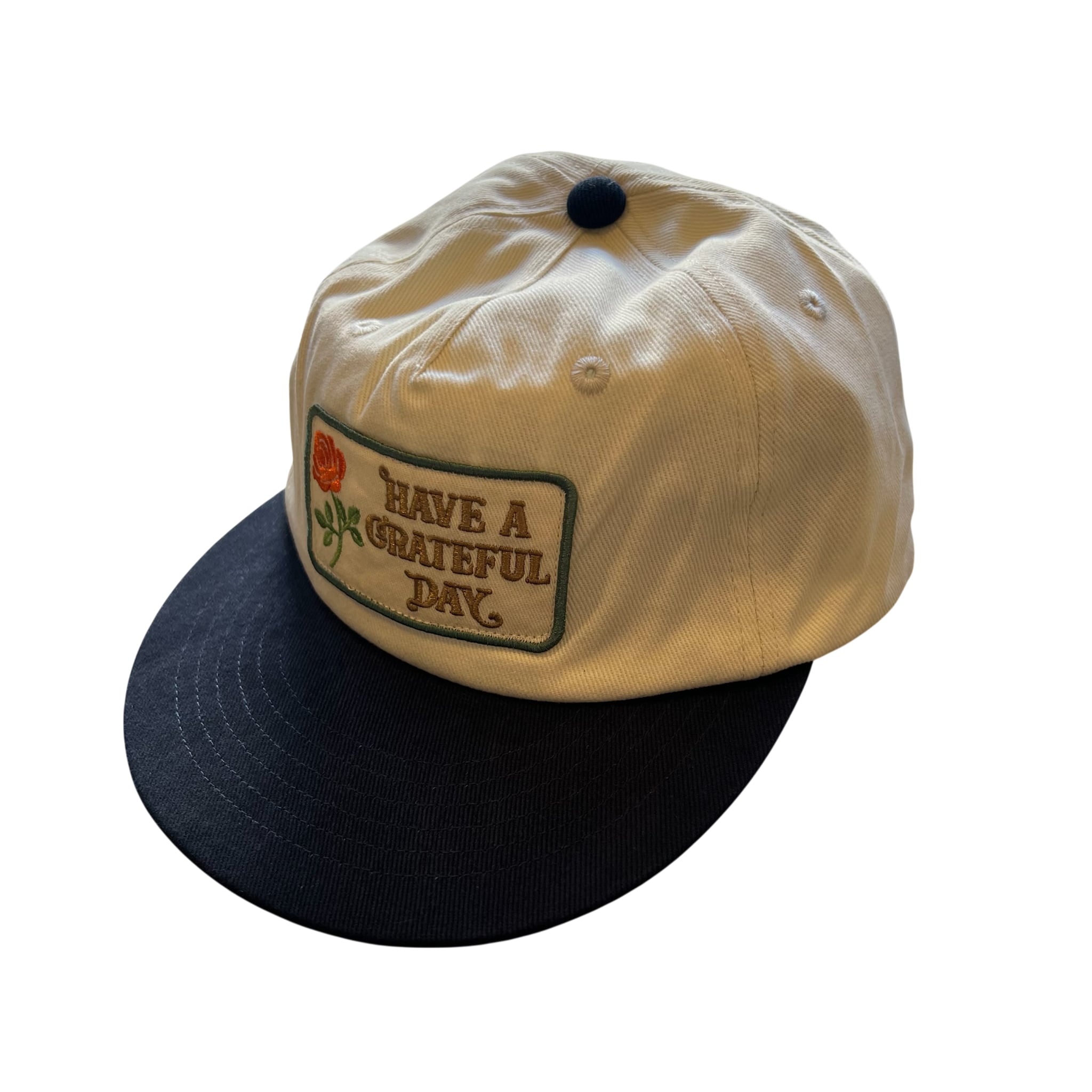 HAVE A GRATEFUL DAY #5 Panel Cap Navy | BLUE VALENTINE