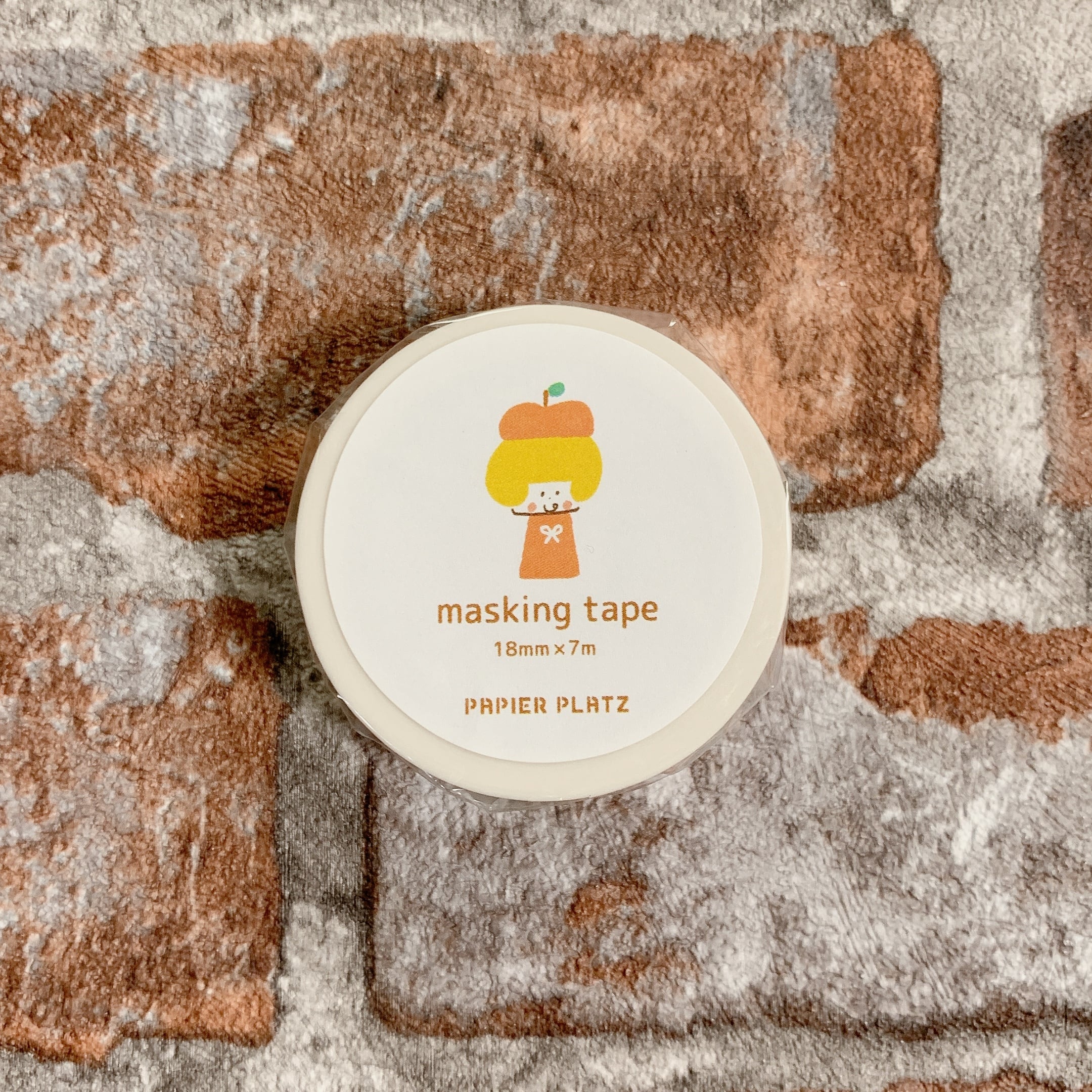 mizutamaさん フルーツちゃん  マスキングテープ【りんご】