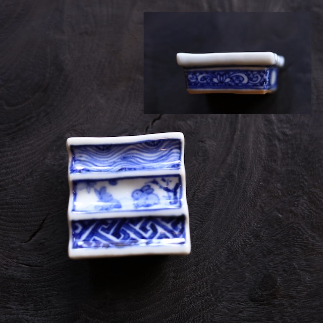 AS 新道工房　染付箸置き