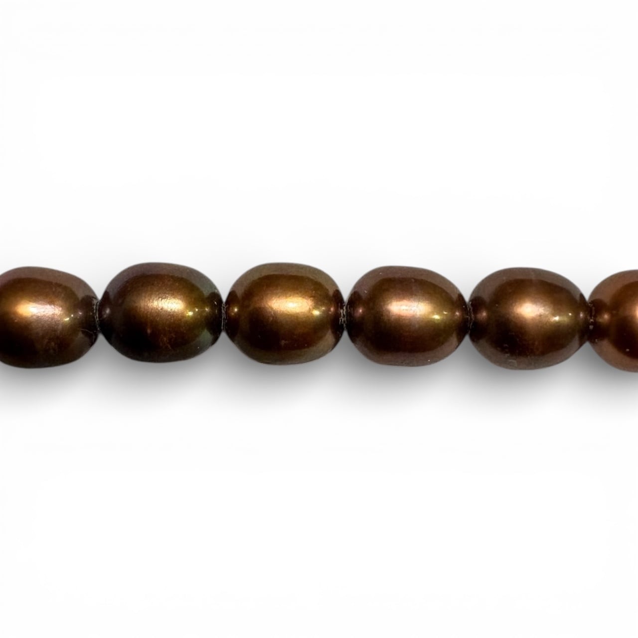 送料無料】淡水真珠（6.5mm））ネックレス ショコラカラー 43cm