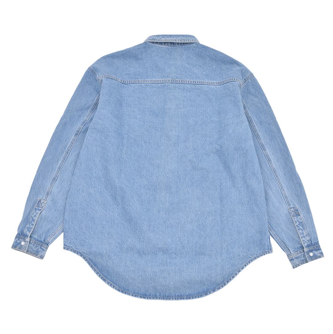 VETEMENTS】EMBROIDERED LOGO DENIM SHIRT(LIGHT BLUE) | AYIN VETEMENTS】EMBROIDERED LOGO DENIM SHIRT(LIGHT BLUE) | AYIN