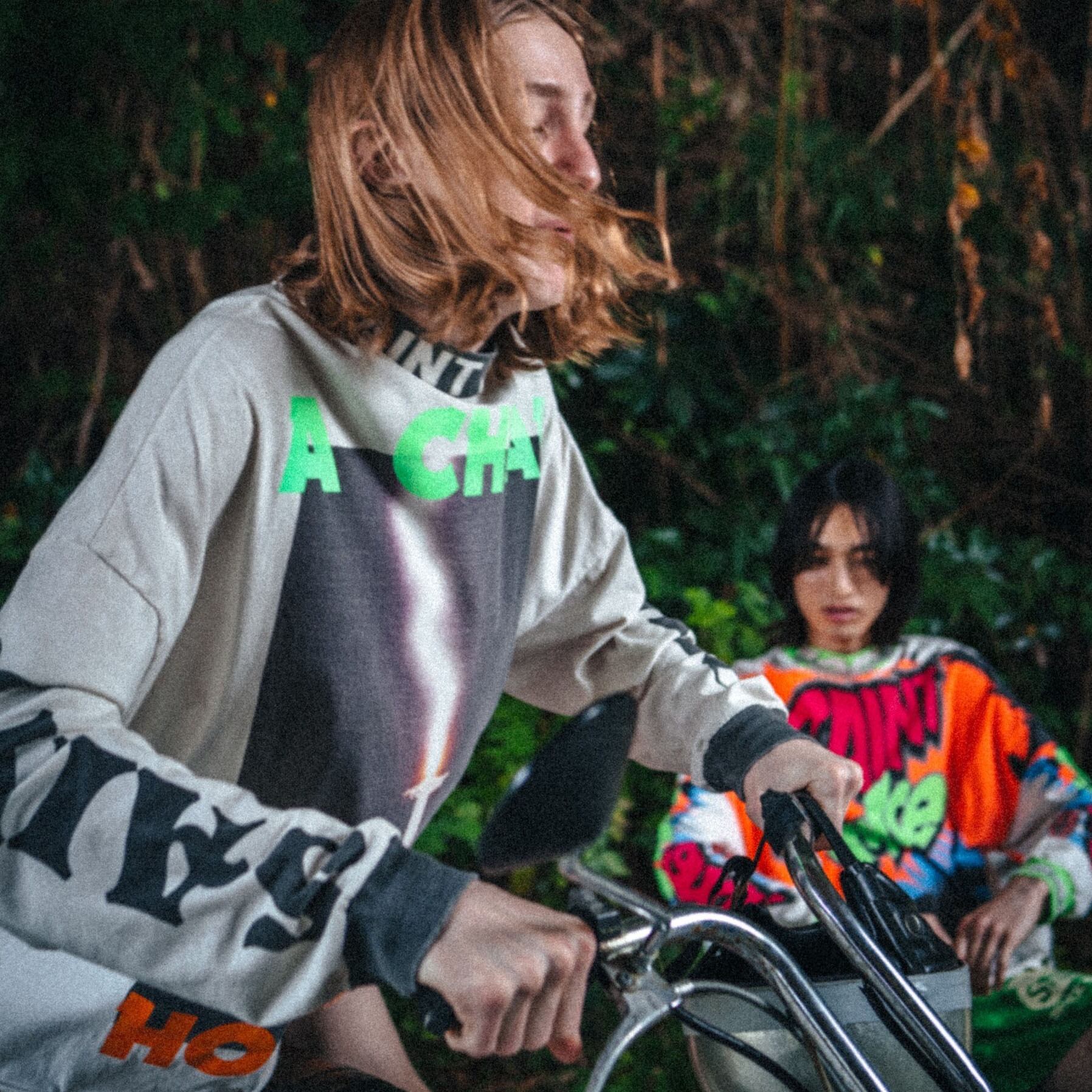 SAINT MICHAEL】SM-YS8-0000-018/LS TEE/SAINT RACING/WHIT | AYIN