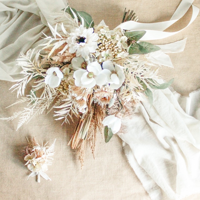 Rustic yellow Bouquet＆Boutonniere