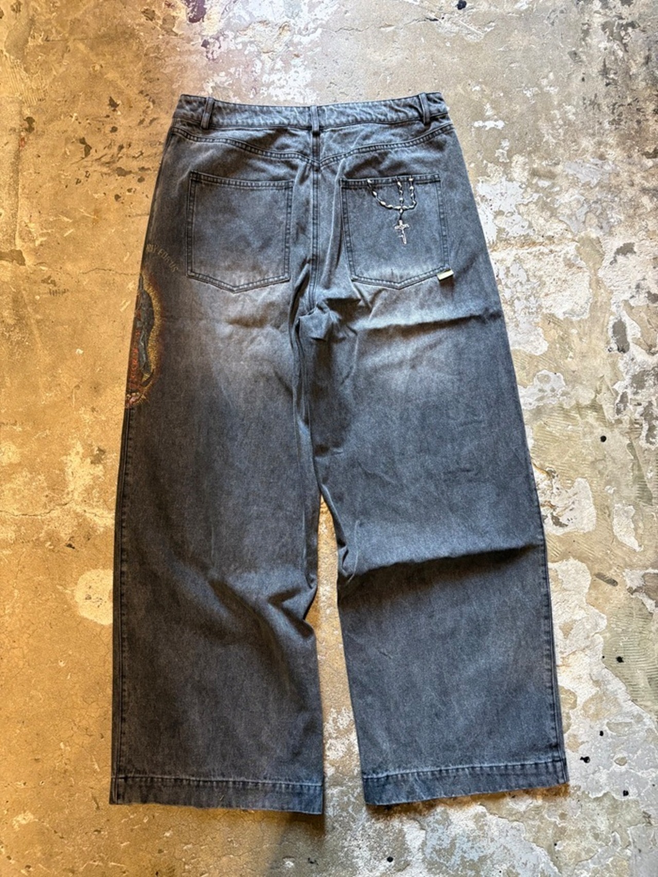 Subciety / Faded madonna denim pants / DENIM PANTS / DENIM / デニム / BLACK / 153-01217 - 5