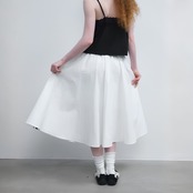 Rayé A-Line Midi Skirt F0650