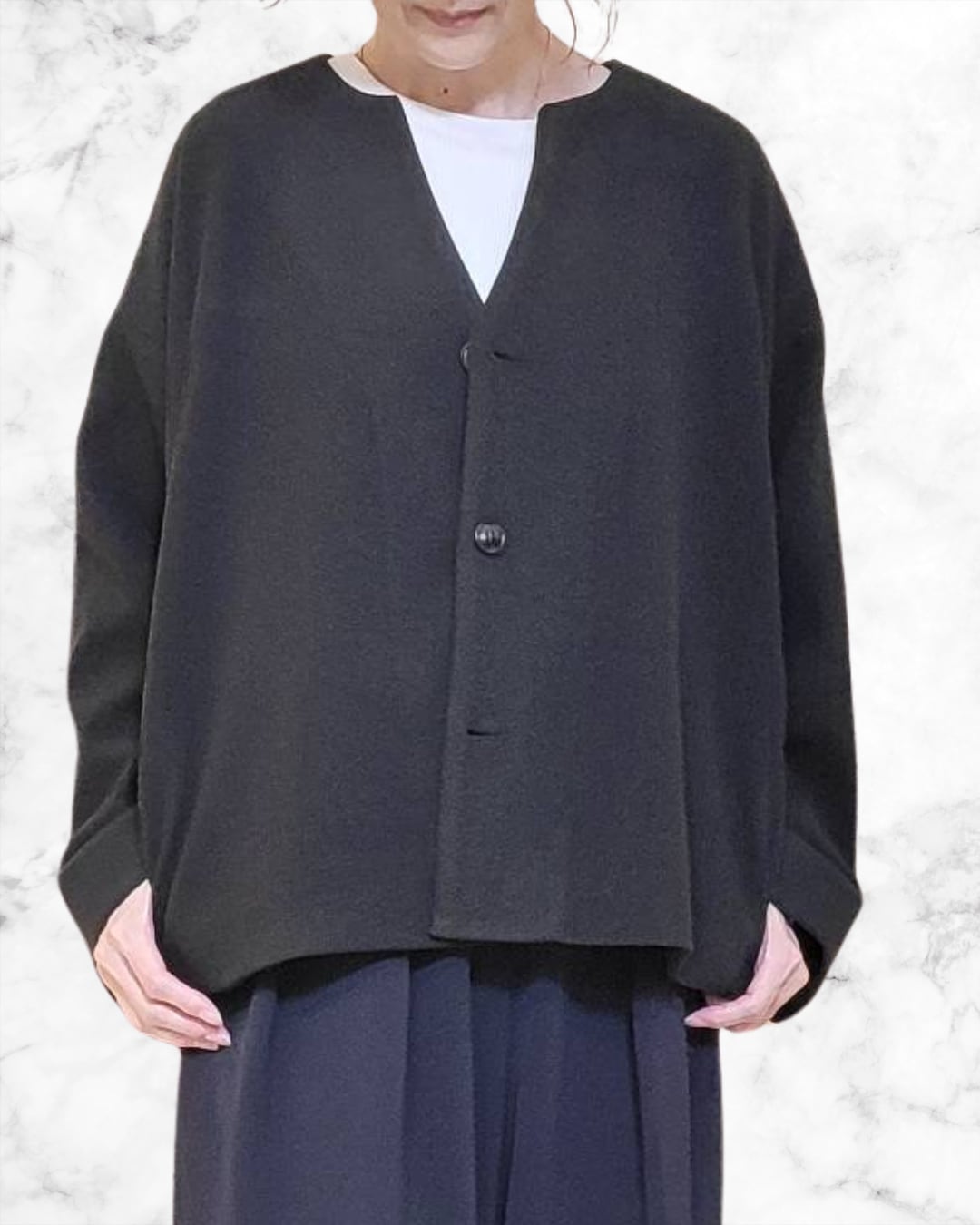 バックタックジャケット(ライトメルトン) R643324 siro delabonte シロデラボンテ
