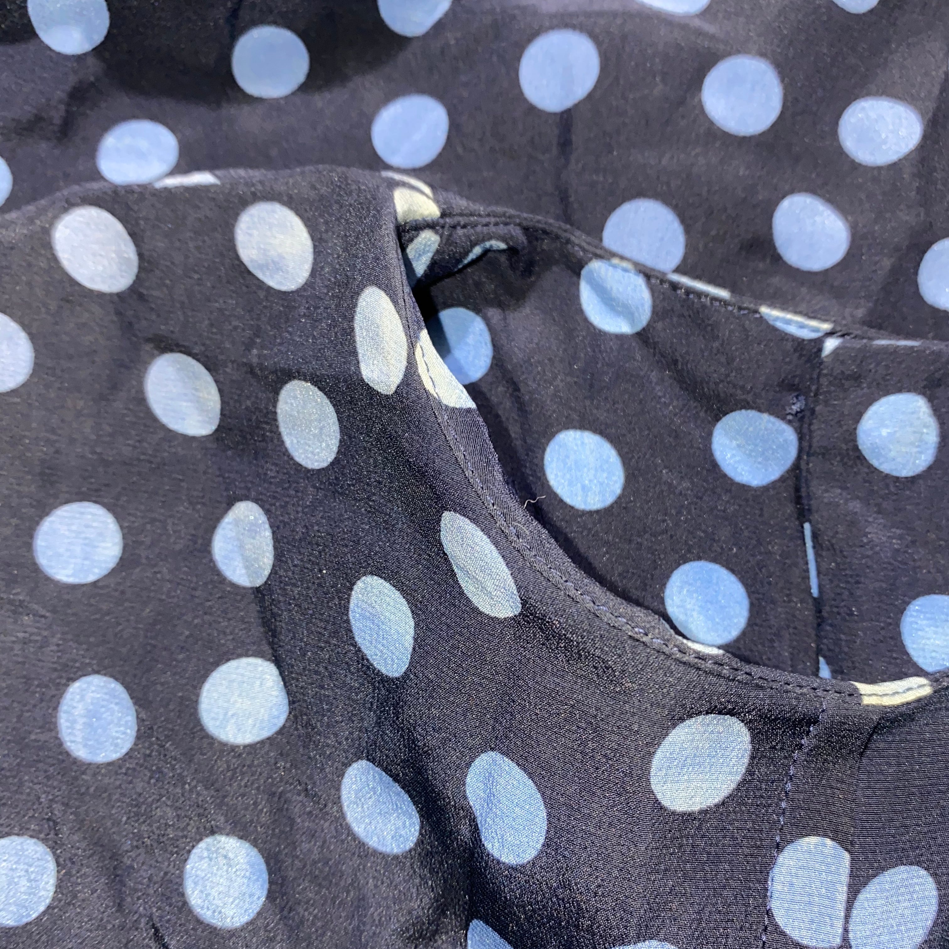 vintage CHRISTIAN DIOR dot pattern silk one-piece | NOIR ONLINE