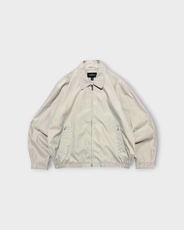 【Used】“LONDON FOG” Peach Skin Zip Jacket Light Beige