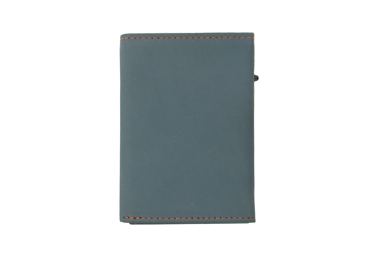 GARZINI ｜METAL WALLET TRIFOLD | Blue-Orange