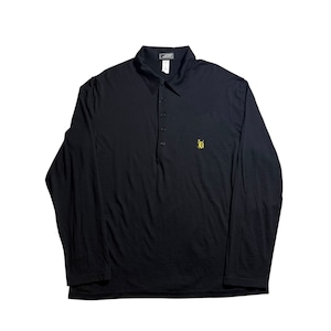 vintage GIANNI VERSACE black knit polo