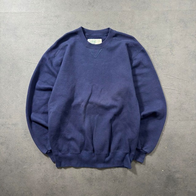 L.L.Bean × Russell 90s sweatshirt solid navy M 古着
