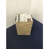 トラスコ中山(TRUSCO) 新聞紙・雑誌 回収袋 持ち手なし 使い捨て用袋 ブラウン 300×210×440mm 25枚入 NPBP