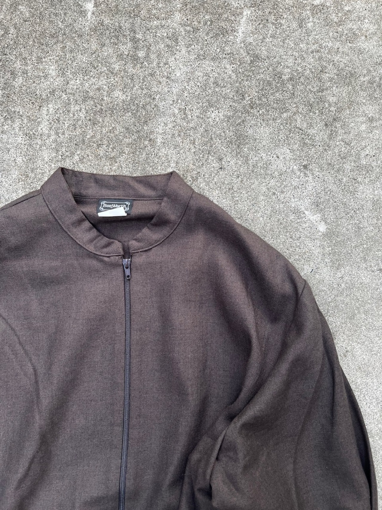 "Made In USA" Brown Zip Jacket