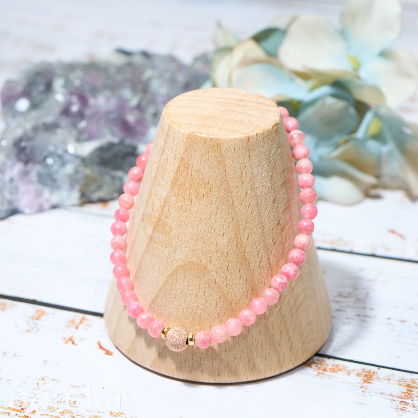 【思いやりと優しさに溢れる】ロードナイト『桜-sakura-』デザインゴムブレス(約16cm) nss26-0049