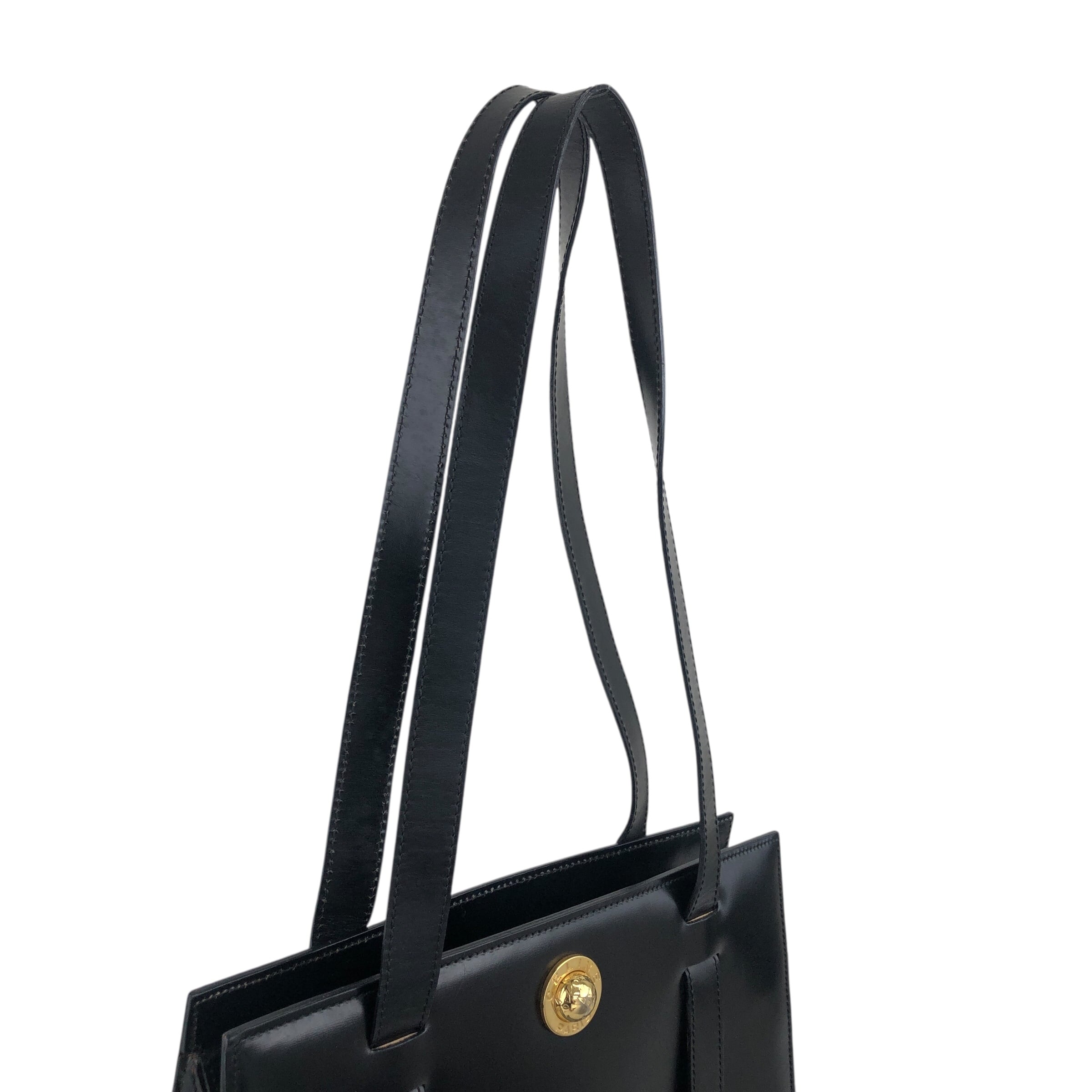 CELINE セリーヌ トートバッグ ブラック スターボール レザー vintage