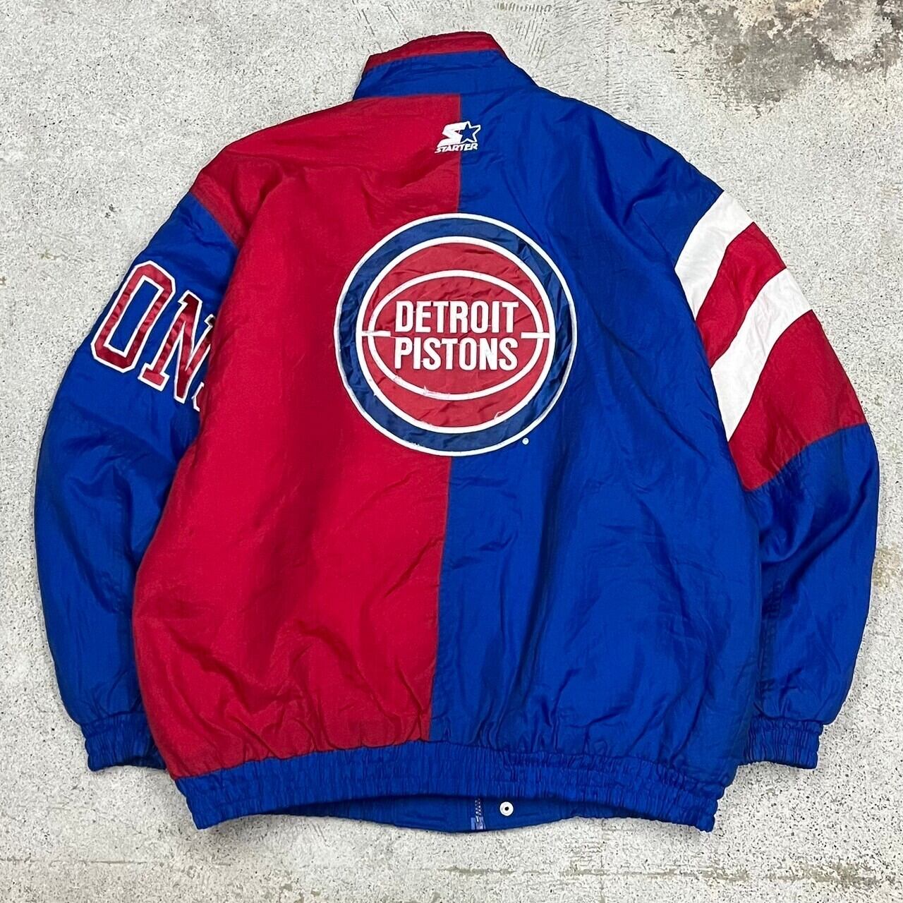 ビンテージ スターター NBA Detroit Pistons スタジャン - スタジャン