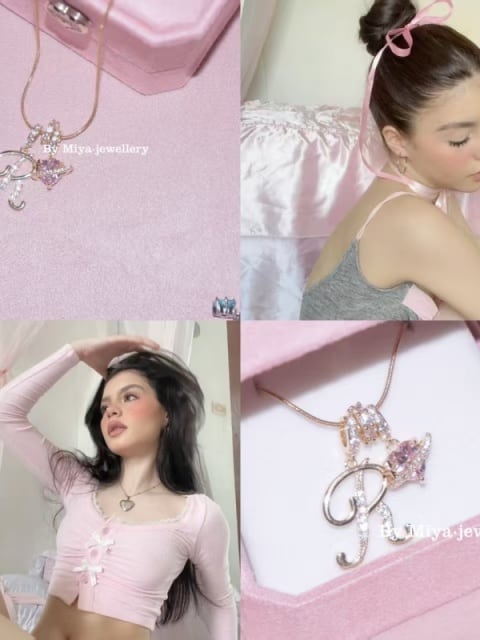 スウィート・ホリデー イニシャルハートネックレス♥LA294 | luvxy