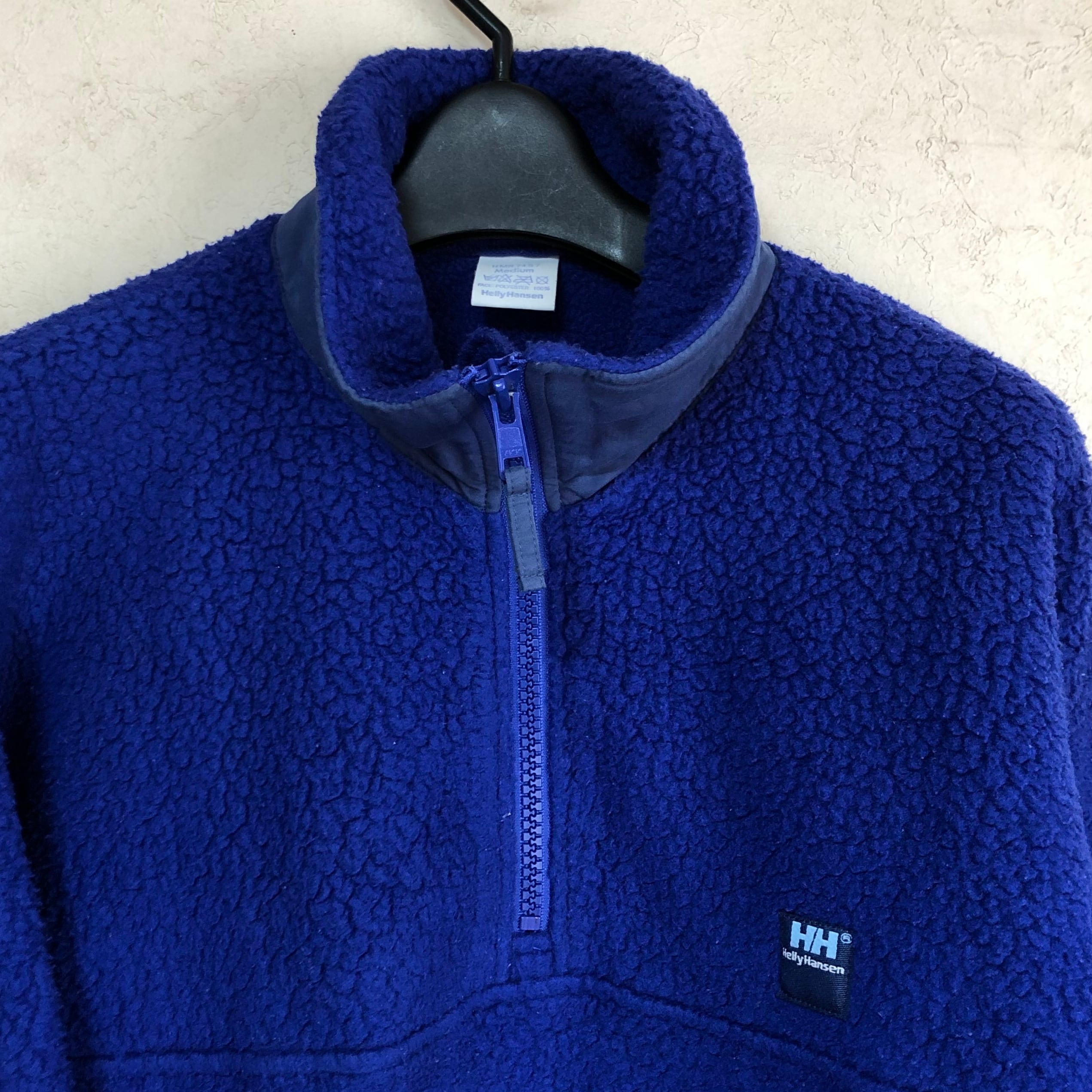 【Mサイズ】90's Helly Hansen ヘリーハンセン 厚手フリース生地 ...