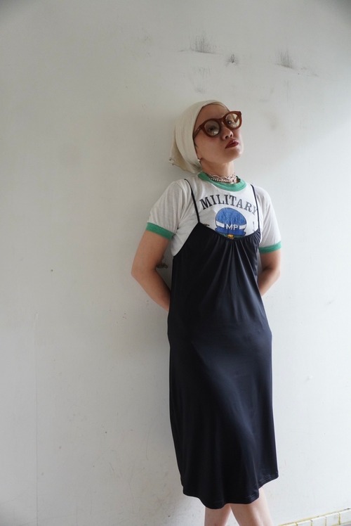 1990s Deadstock Black Camisole Dress
