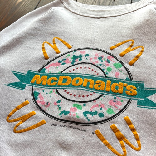80's  Mc Donald Official  Sweat Shirt / Size About  X-LARGE