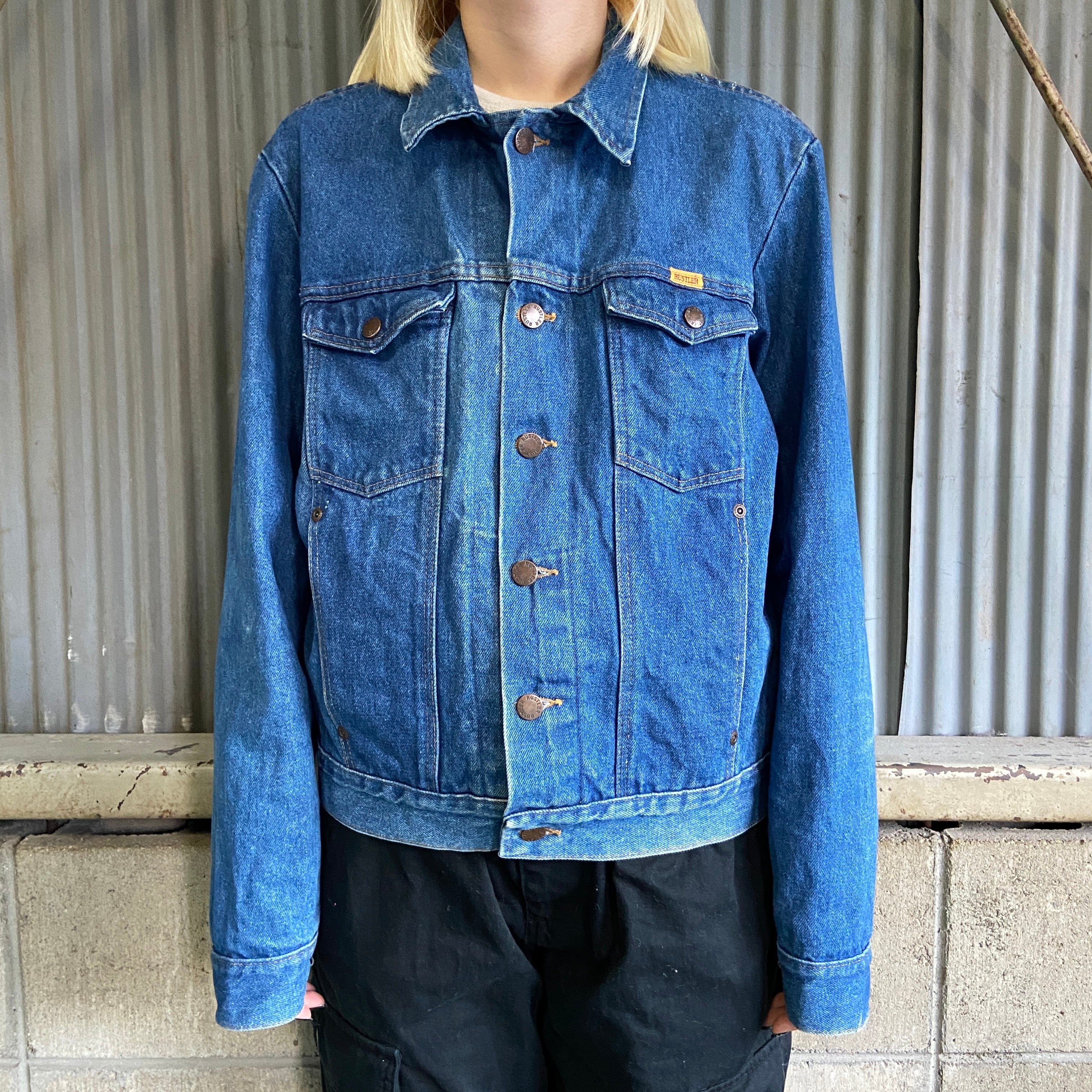 70〜80年代 RUSTLER ラスラー デニムジャケット メンズM 古着 70s 80s 