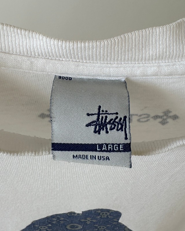 -Old Stussy- Vintage 90s L monogram T-shirt made in USA