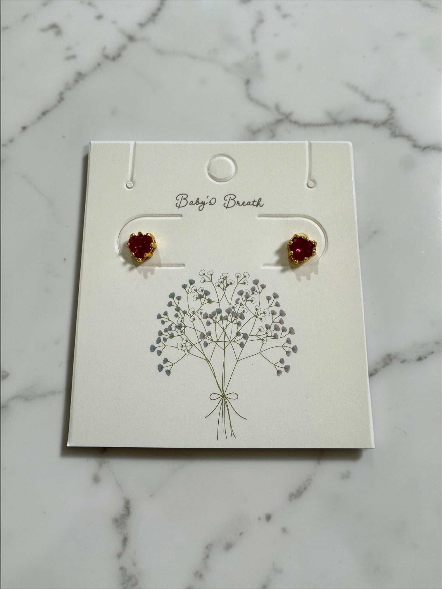 Crimson Heart Pierce|情熱を引き寄せる紅のハートピアス【恋愛成就・魅力覚醒】