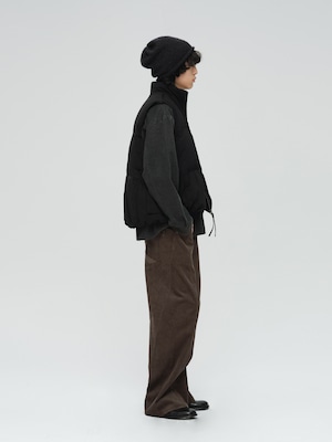 DECESOLO 25AW クリーンフィットステッチ ストレートコーデュロイパンツ